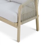 Rivello stoel-bank loungeset 5 personen | touw + hardhout | zand | 3-delig