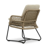Livorno/Gianna Sahara Dust dining tuinset | 6 personen | polystone + touw | 240cm