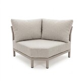 Merida hoek loungeset incl. loungestoel | aluminium + touw | beige | 5-delig - 275x232cm