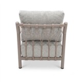 Merida hoek loungeset incl. loungestoel | aluminium + touw | beige | 5-delig - 275x232cm