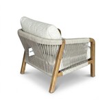 Bellagio stoel-bank loungeset incl koffietafel 60cm & 80cm | touw + aluminium | beige