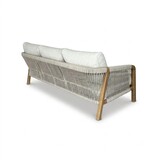 Bellagio stoel-bank loungeset incl koffietafel 60cm & 80cm | touw + aluminium | beige
