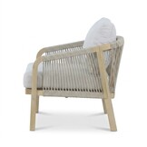 Rivello stoel-bank loungeset 5 personen incl loungetafel | touw + hardhout | zand