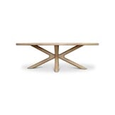 Serenza dining tuinset | 6 personen | sintered stone + aluminium | Marble | 240cm ovaal