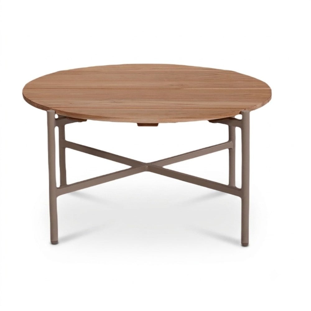 Positano chaise longue balkon loungeset 4 personen incl. tafel | aluminium + touw | beige | 4-delig