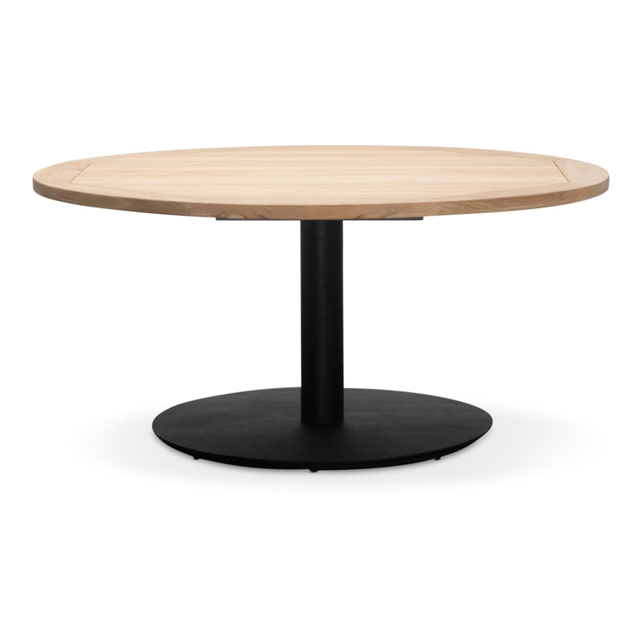 Ventura antraciet/Mara Sahara Dust low dining tuinset | 6 personen | teakhout + touw | 150cm rond