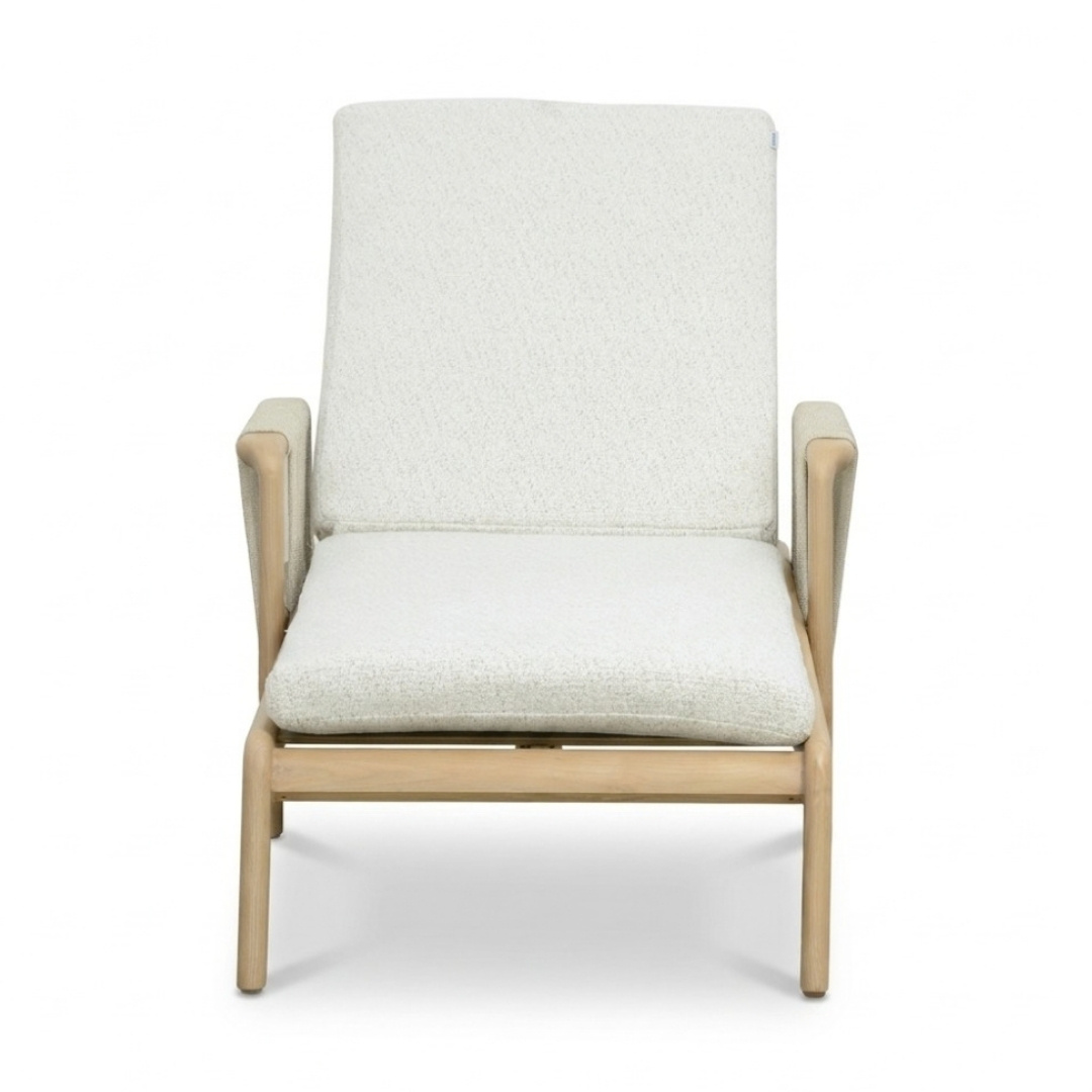Bellagio ligbed | aluminium + touw | beige | 202cm