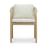 Serenza dining tuinstoel | touw + aluminium | beige