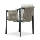 Sora dining tuinstoel | touw + aluminium | antraciet