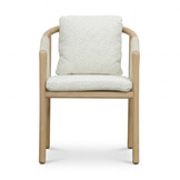 Sora dining tuinstoel | touw + aluminium | beige