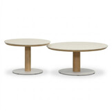 Bellagio koffietafel | sintered stone + aluminium | Marble | 60cm rond