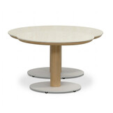 Bellagio koffietafel | sintered stone + aluminium | Marble | 60cm rond
