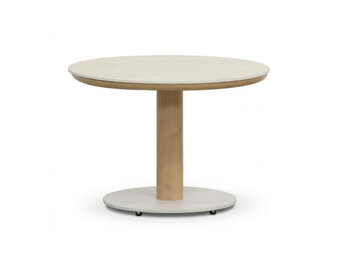 Bellagio koffietafel | sintered stone + aluminium | Marble | 60cm rond