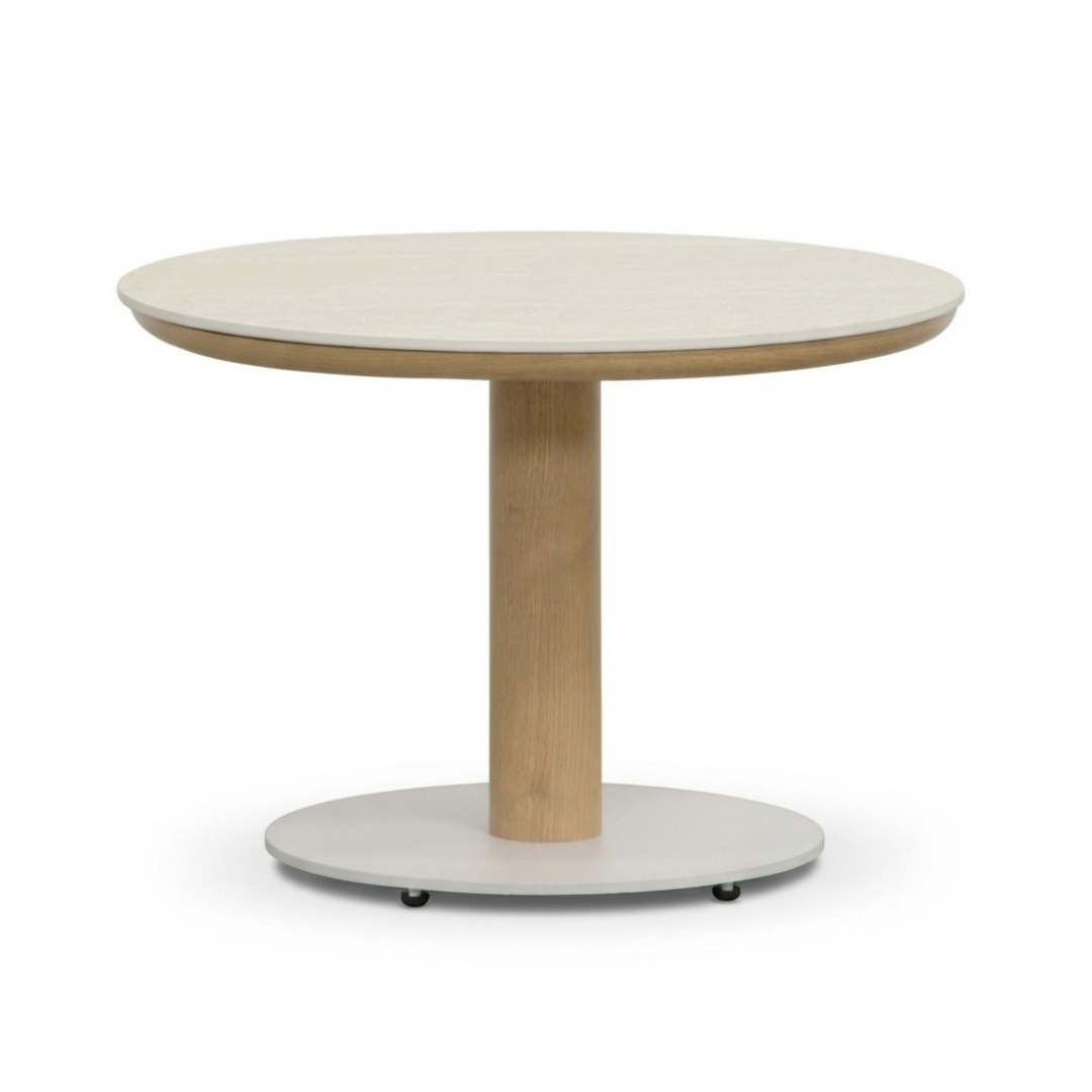 Bellagio koffietafel | sintered stone + aluminium | Marble | 60cm rond