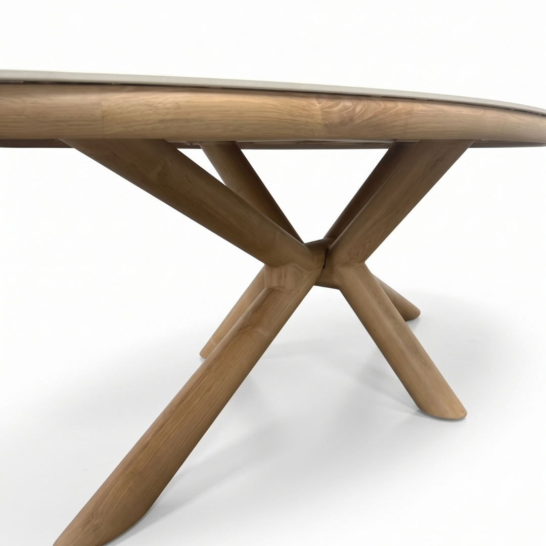 Serenza dining tuintafel | sintered stone + aluminium | Marble | 240cm ovaal