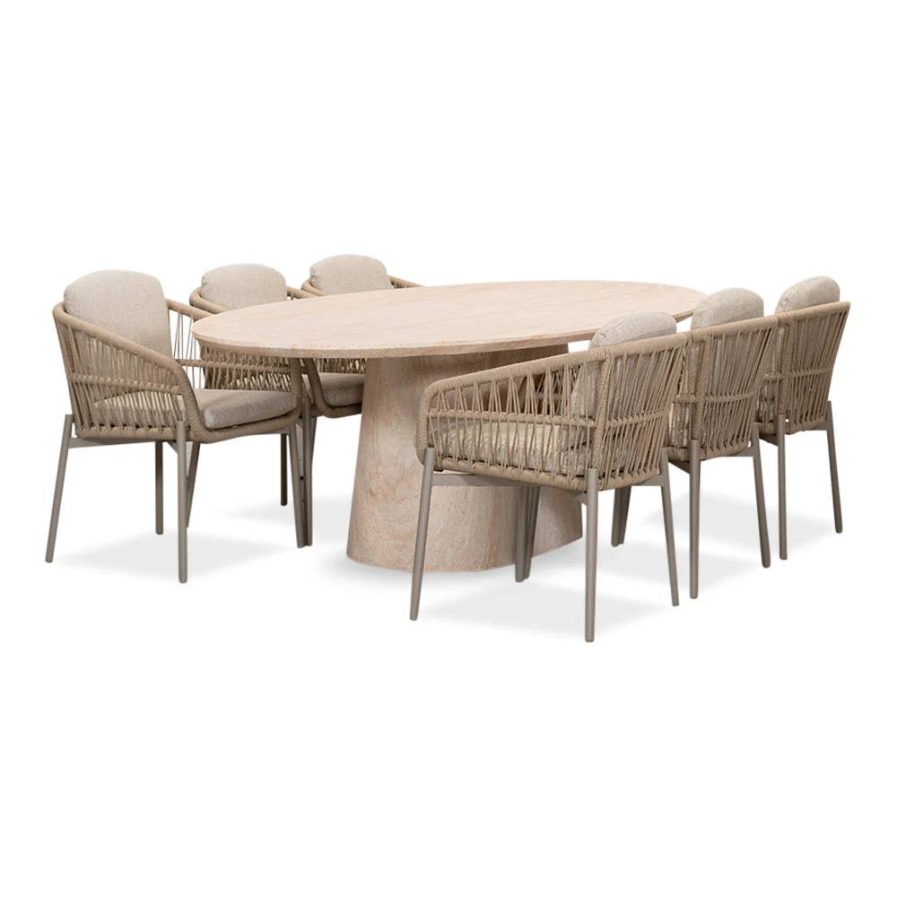 Max/Rico zand dining tuinset 240cm