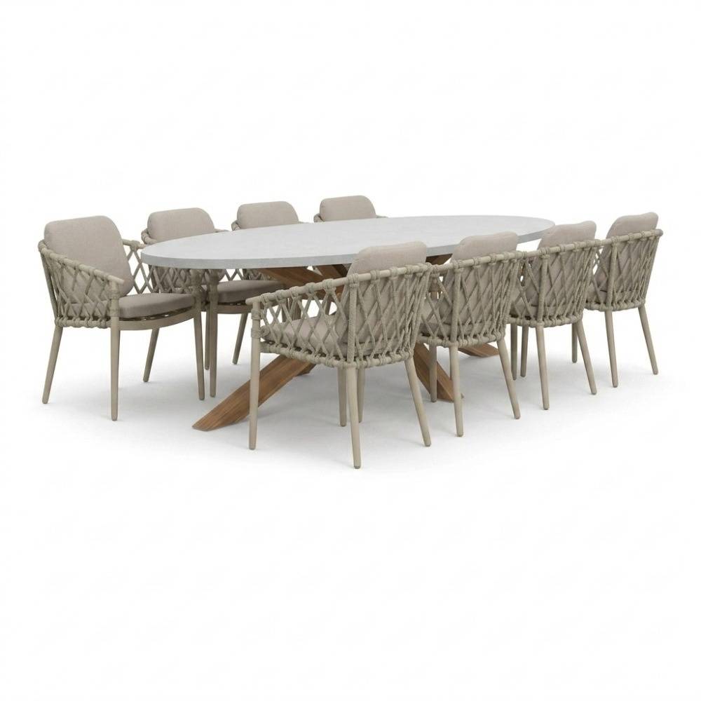 Livorno/Rico zand dining tuinset 280cm