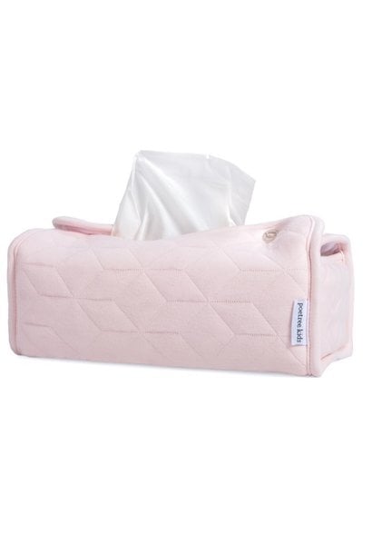 Tissue box hoes Star Soft Pink