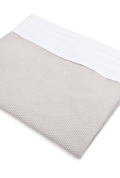Crib sheet & half fitted sheet White