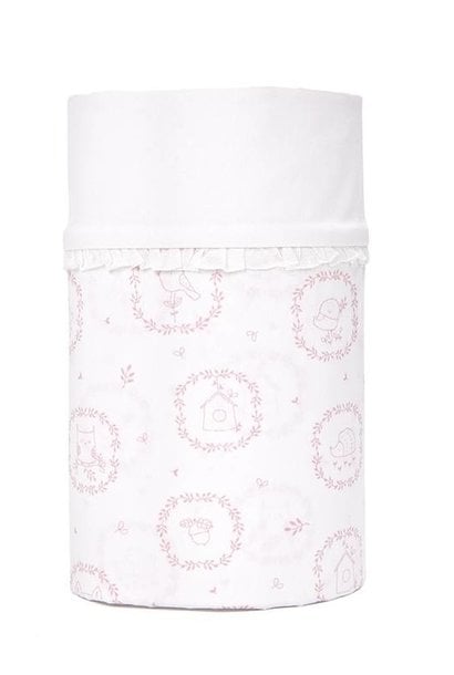 Cot/ baby bed sheet Little Forest Pink