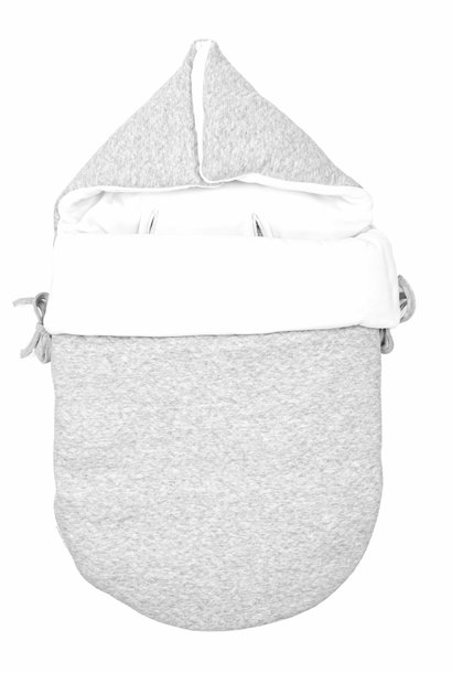 Voetenzak  Chevron Light Grey Melange