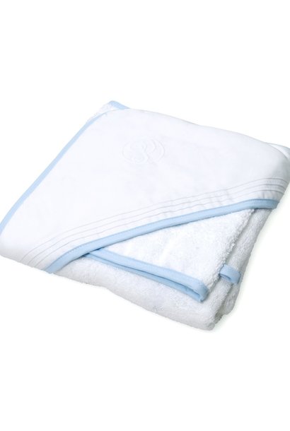 Hooded towel & washcloth Oxford Blue