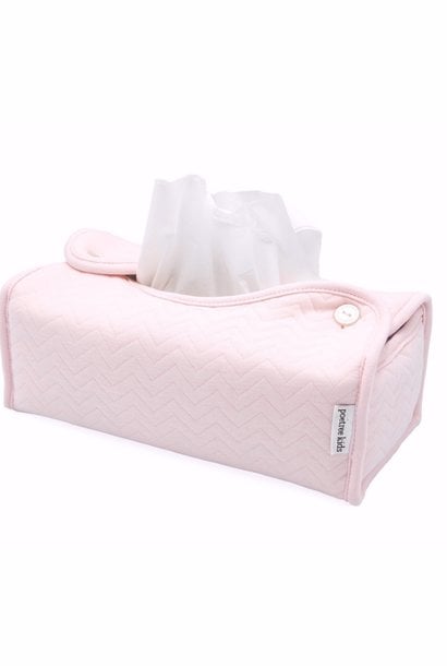 Kleenex box cover Chevron Light Pink