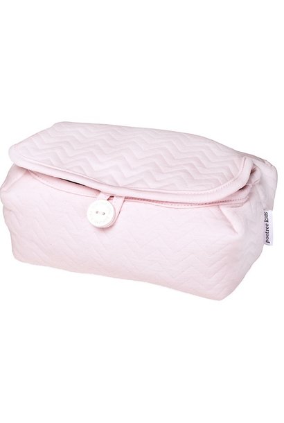 Baby wipes cover Chevron Light Pink