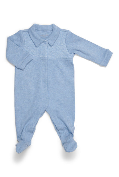Baby suit Chevron Denim Blue