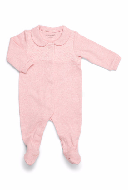 Baby suit Chevron Pink Melange