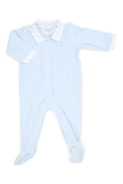 Velvet Baby suit Baby Blue