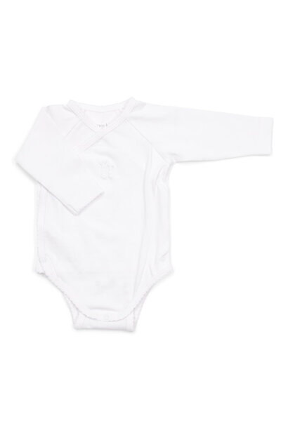 Jules Body long sleeve with wrap around in White