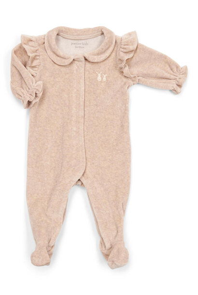 Velvet Baby suit Camel