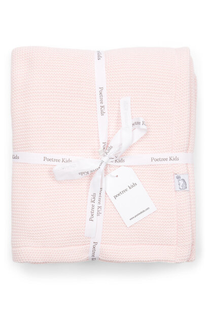 Baby Crib Lined Blanket - Antibes  Powder Pink