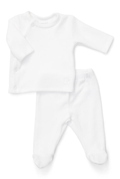 Comfy Velours Baby Set White