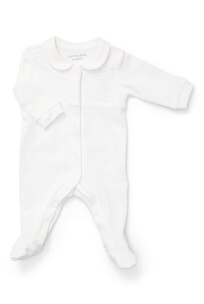 Baby suit Chevron White