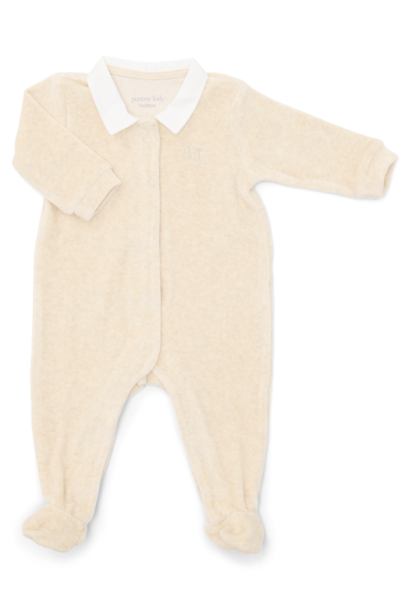 Baby suit velvet Sand