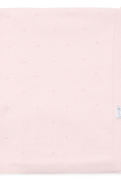 Saint Tropez Cotton Crib blanket Powder Pink