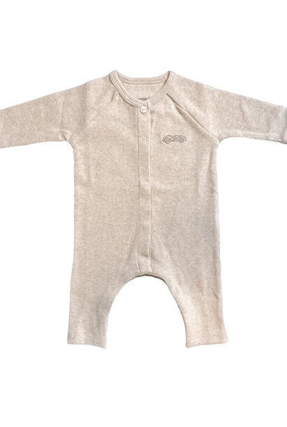 Ollie Baby suit 2x2 rib Sand