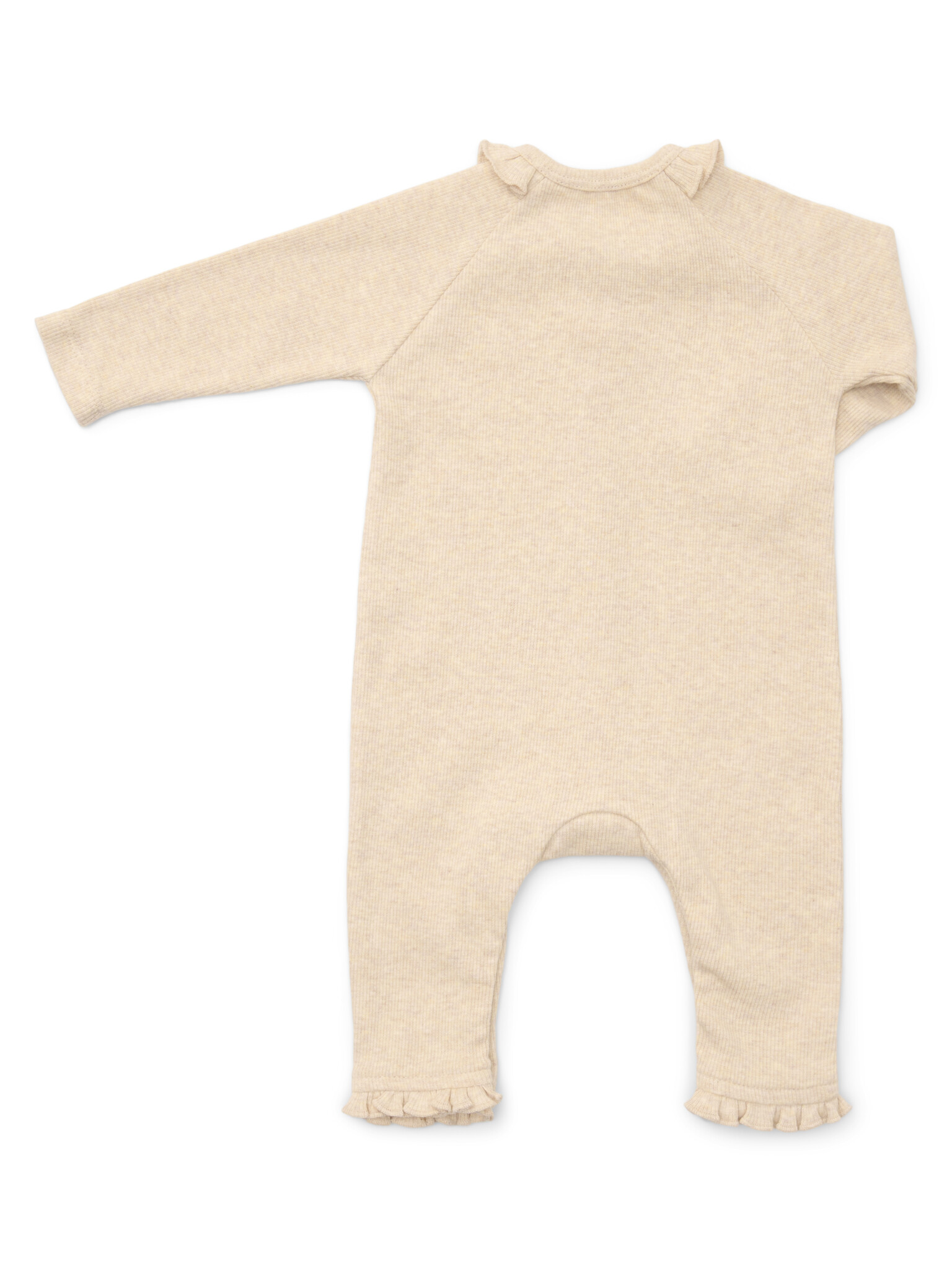 Olivia Baby suit 2x2 rib Sand-3