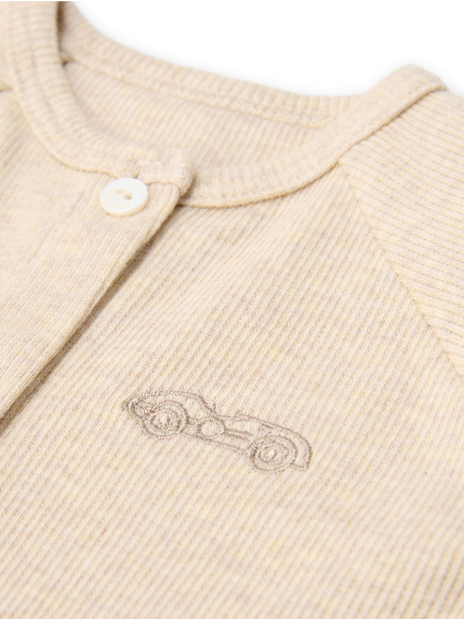 Ollie Baby suit 2x2 rib Sand-4