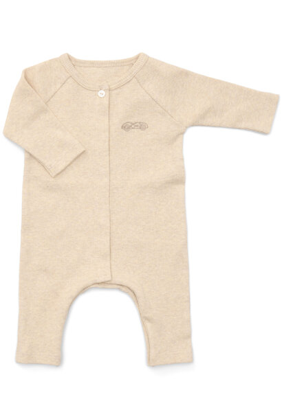 Ollie Baby suit 2x2 rib Sand