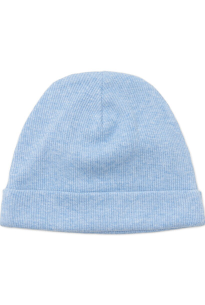 Bonnet bébé Ollie & Olivia côte 2x2 bleu jeans