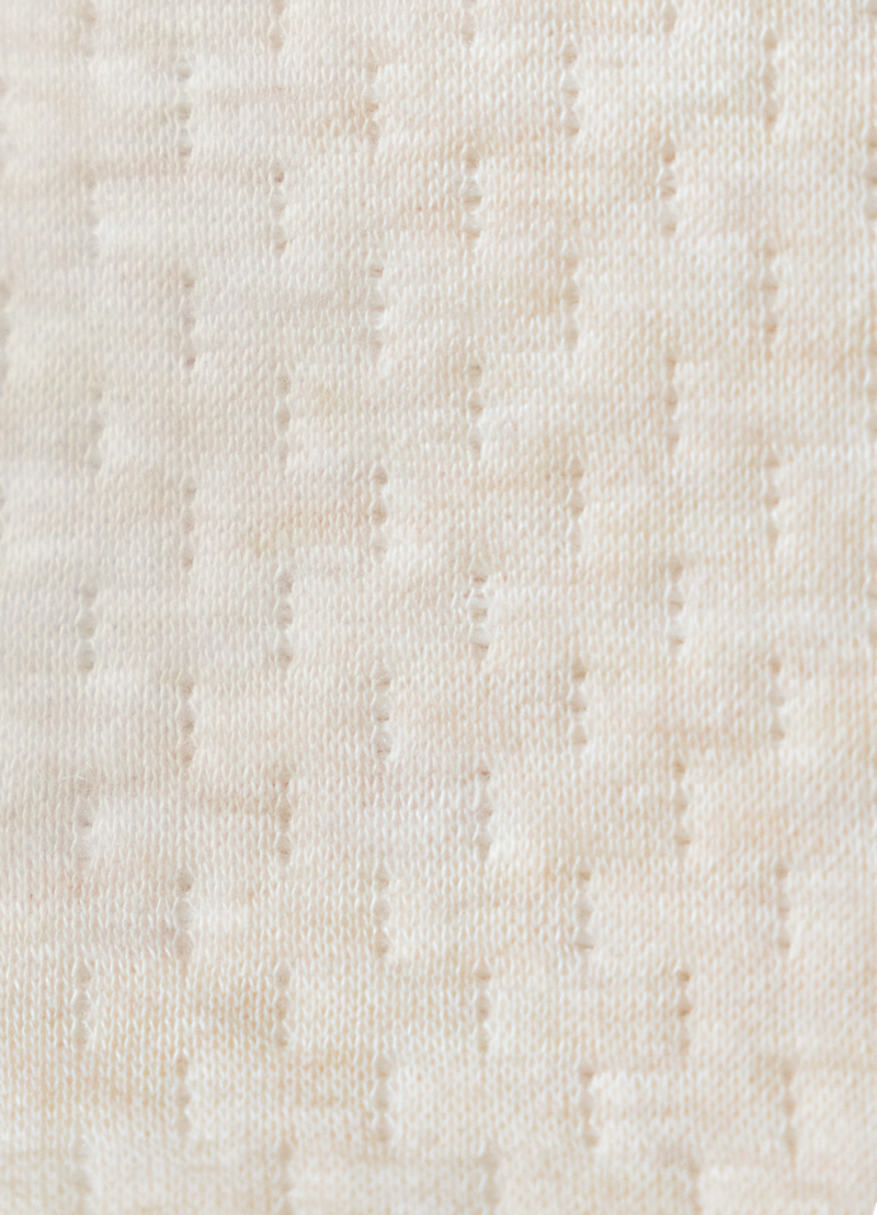 Cot blanket with fleece Étoile Sand-7