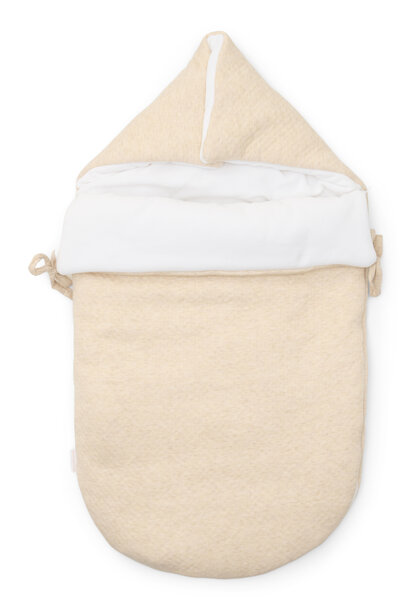 Footmuff 3/5 point belt Étoile Sand