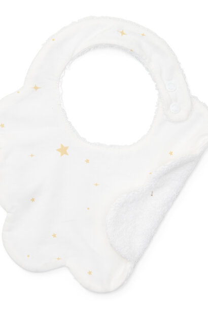 New Born slabbetje printed star Étoile Sand