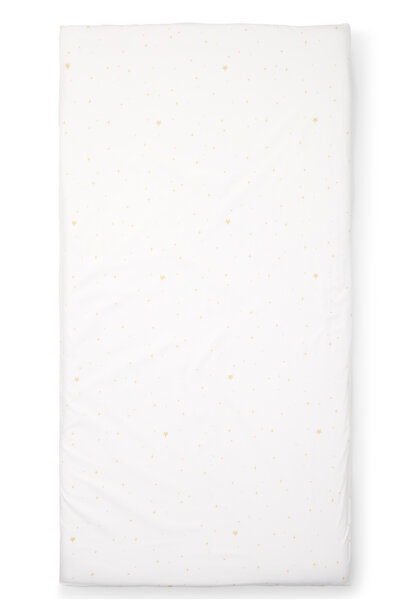 Poplin Fitted Sheet Étoile Sand 60x120cm