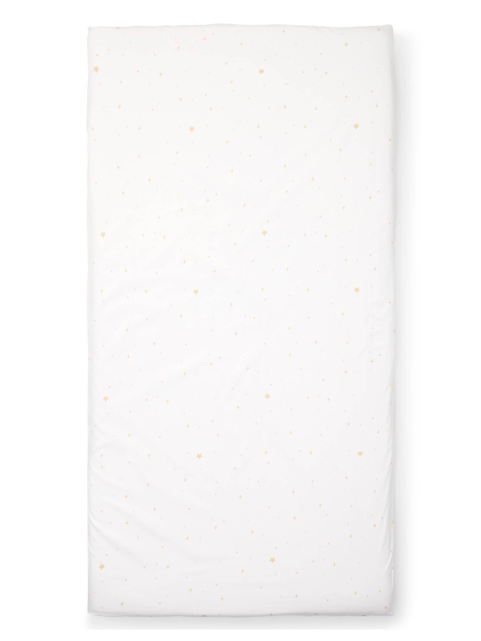 Poplin Fitted Sheet Étoile Sand 70x140 cm-1