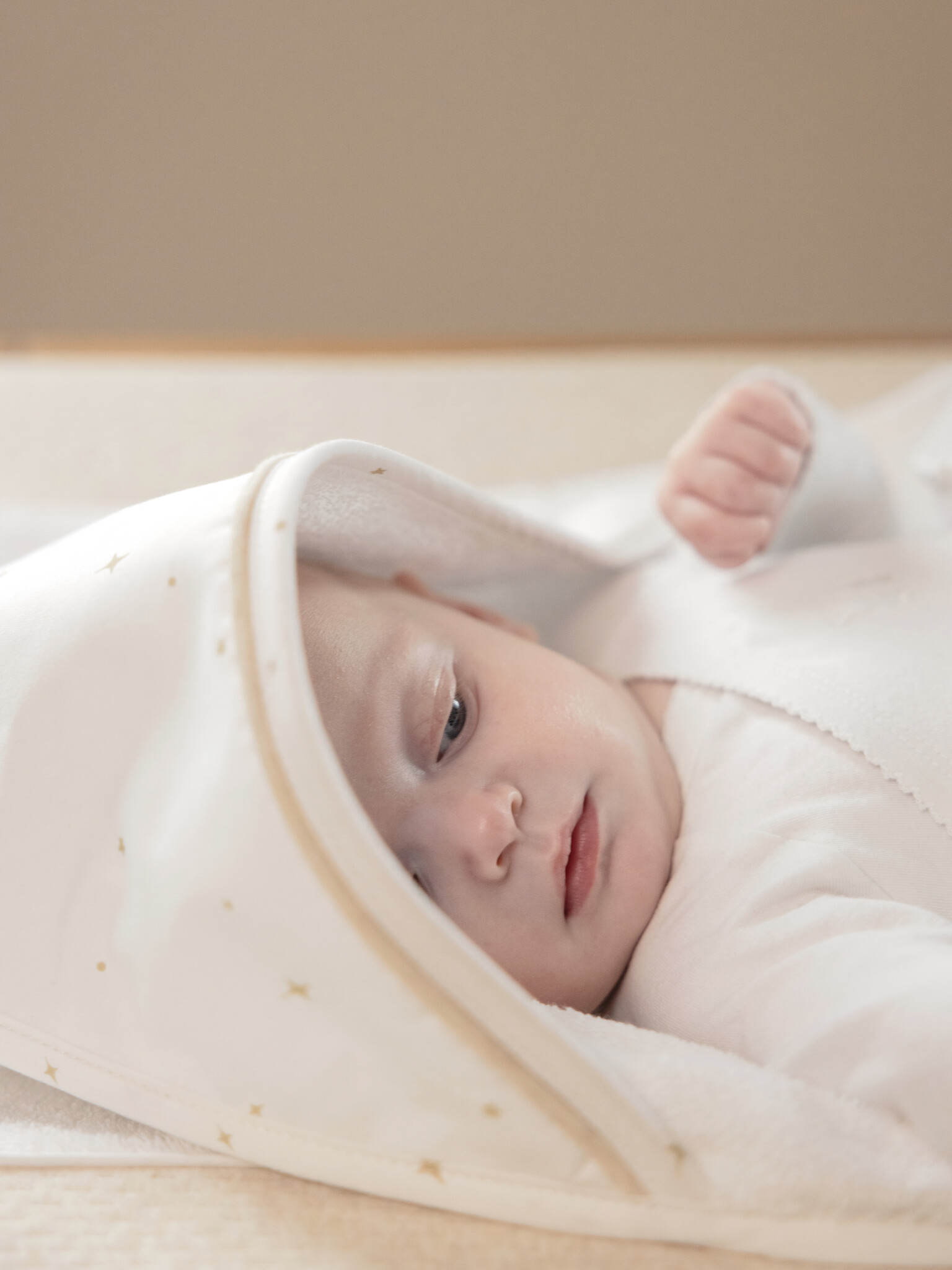 Cape de bain & gant de toilette Étoile Sand-2