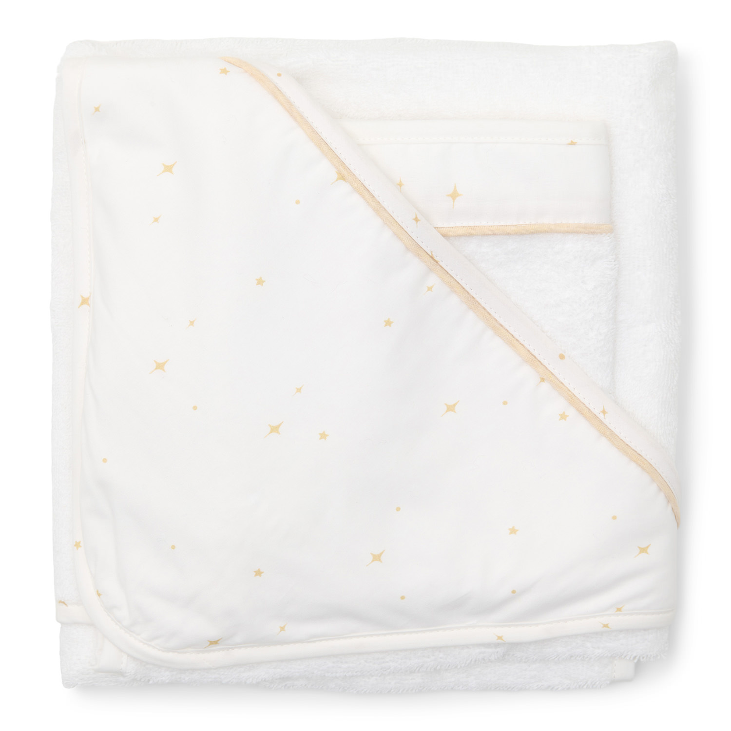 Cape de bain & gant de toilette Étoile Sand-1
